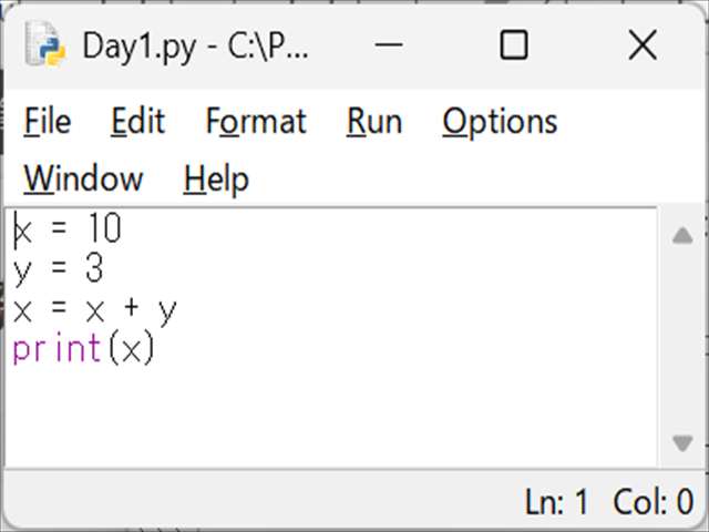 Python3 エンジニア認定基礎試験 練習問題 Day1：変数の基本