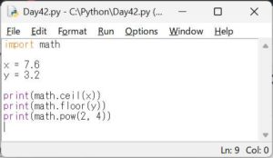 Python3 エンジニア認定基礎試験 練習問題 Day42：標準ライブラリ（math モジュールの基本）