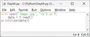 Python3 エンジニア認定基礎試験 練習問題 Day66：バイナリファイルの扱い
