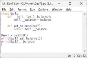 Python3 エンジニア認定基礎試験 練習問題 Day78:カプセル化(private変数とアクセス制御) Python3 エンジニア認定基礎試験 練習問題 Day78:カプセル化(private変数とアクセス制御)